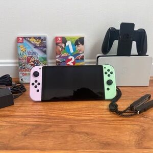 Nintendo Switch Console - Mint Green and Lavender